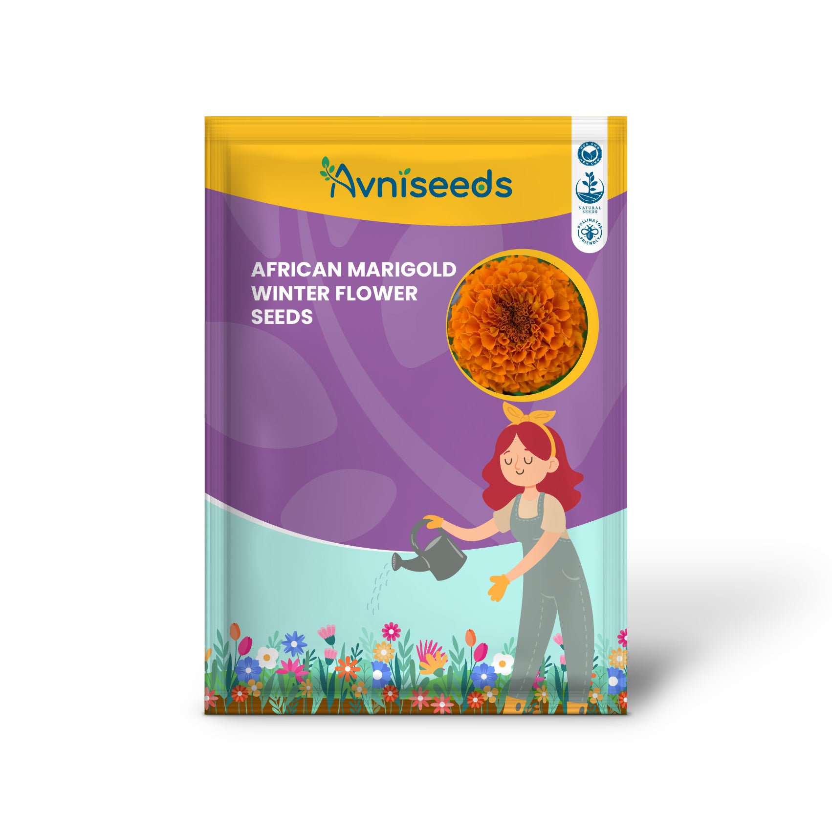 African Marigold Winter Flower Seeds