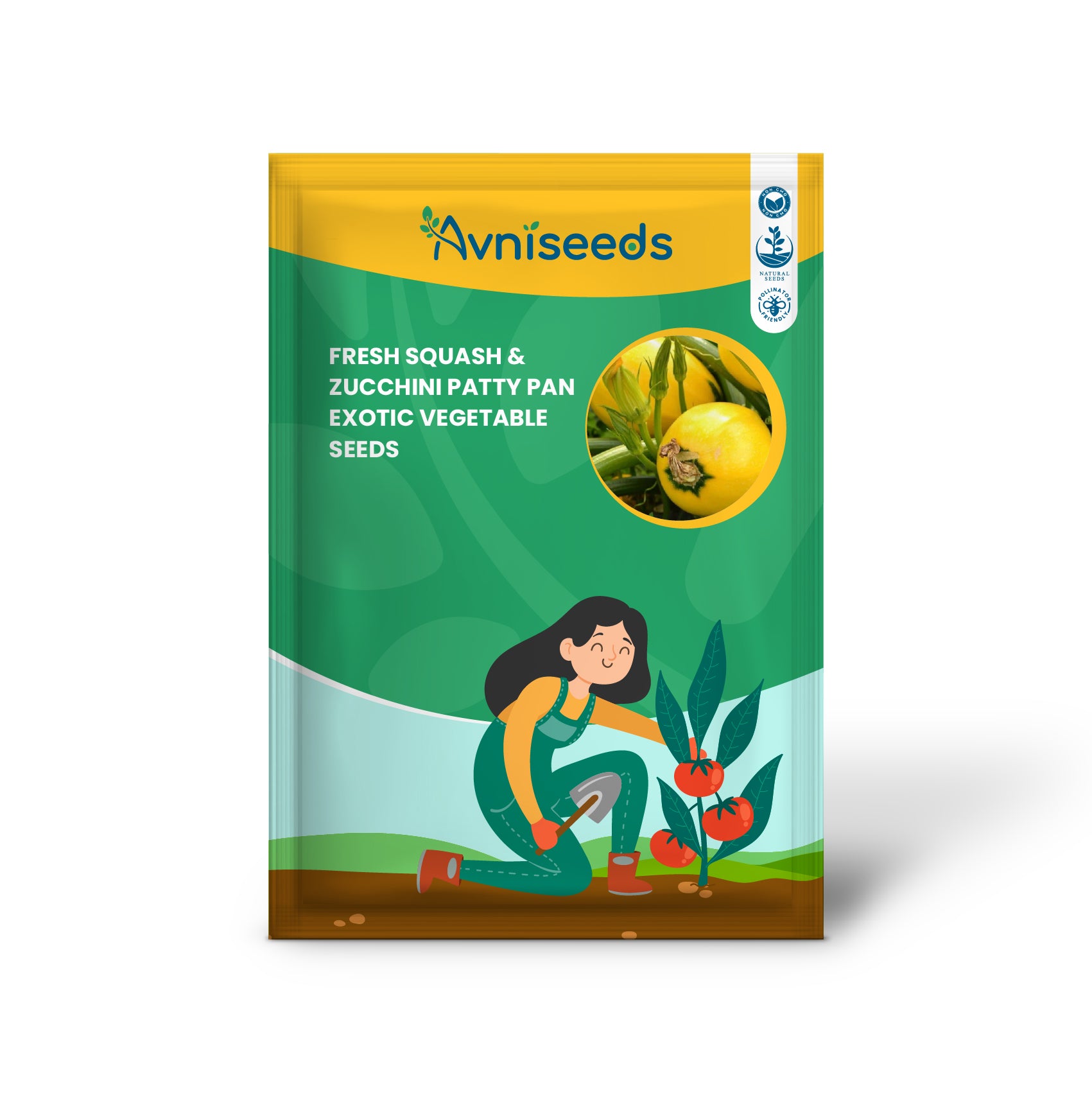 Fresh Squash & Zucchini Patty Pan - Farm-Fresh & Delicious Exotic Vegetable Seeds