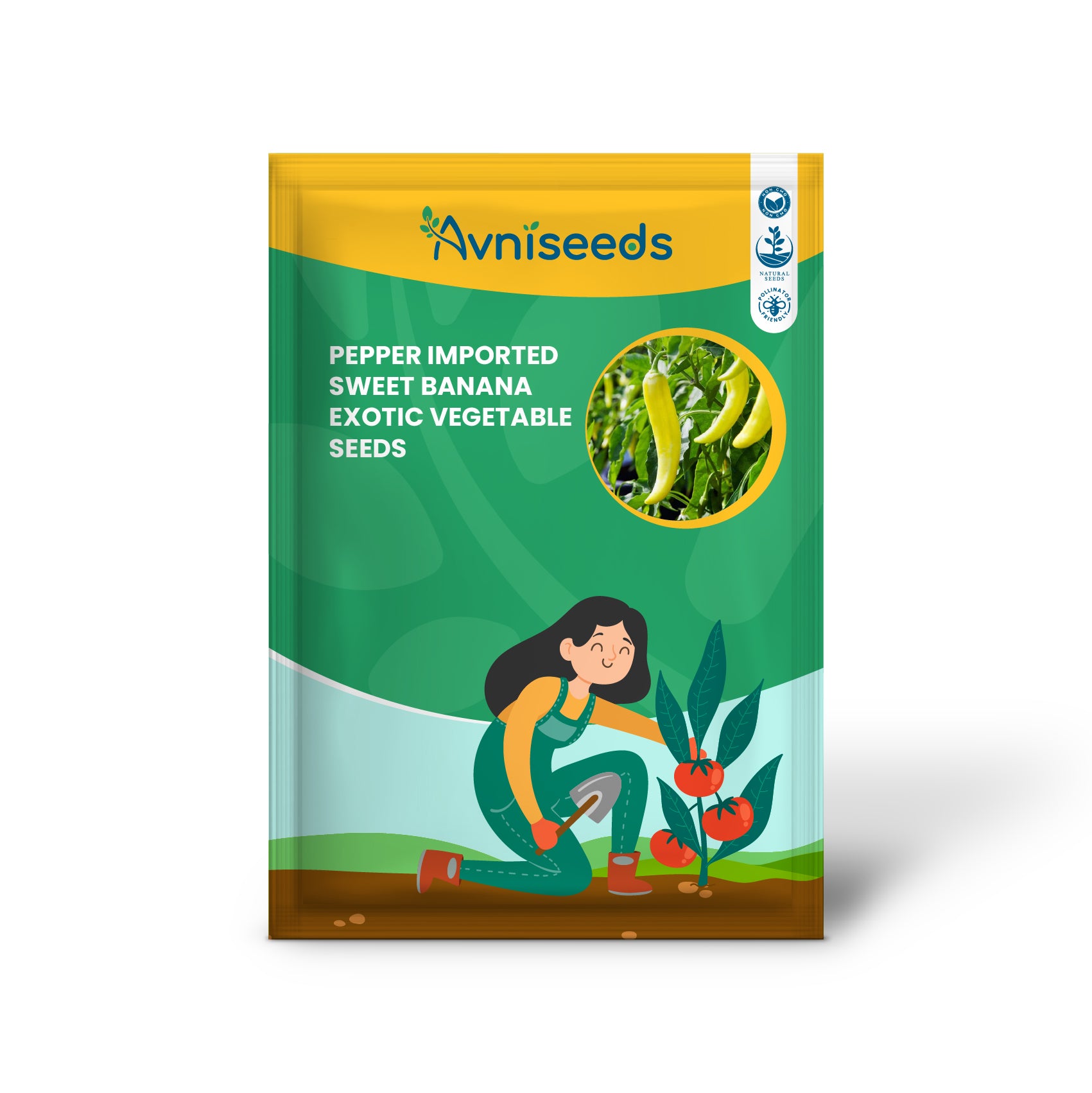 PEPPER Imported Sweet Banana  Exotic Mild Vegetable Seeds