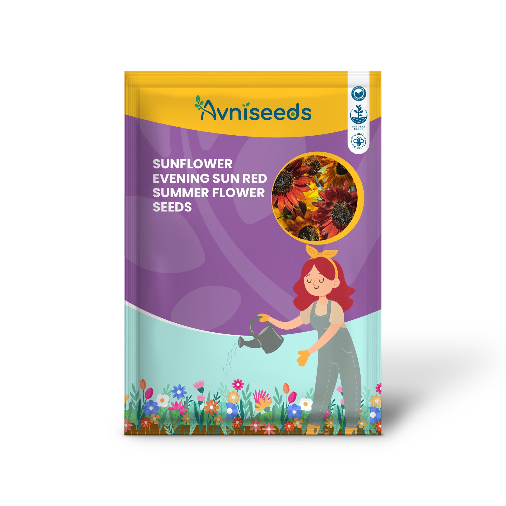 Sunflower Evening Sun Red Summer Flower Seeds