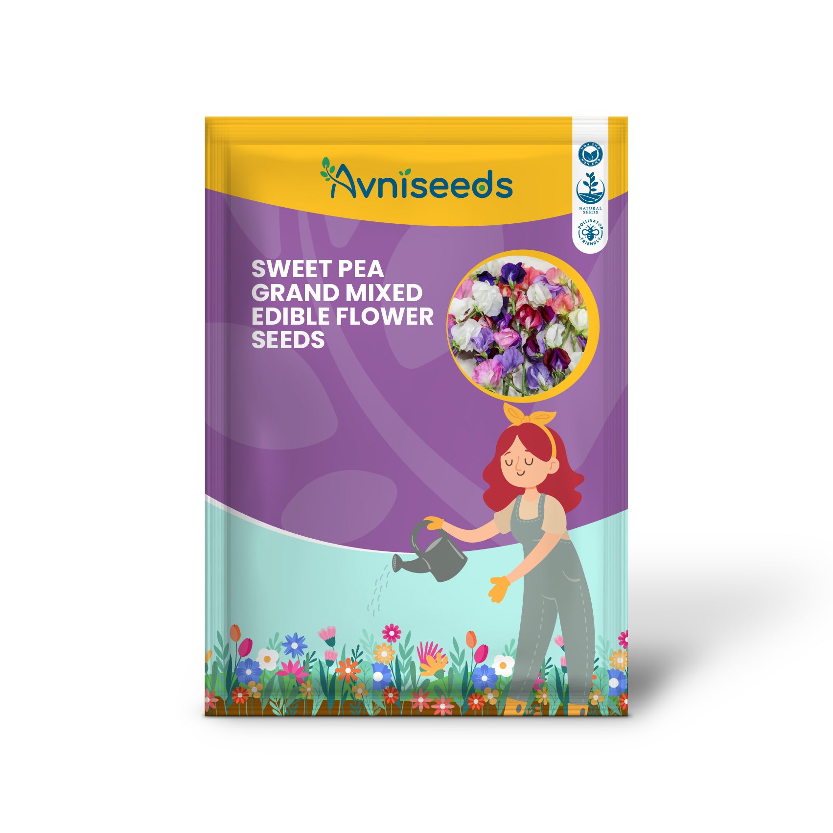 Sweet Pea Grand Mixed Edible Flower Seeds